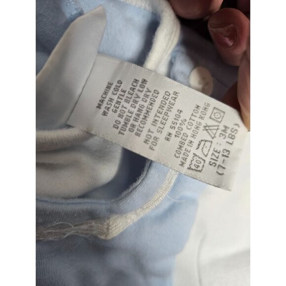 Vintage 90s Baby Boy Sailboat Blue Romper 3 Months - Picture 6 of 11